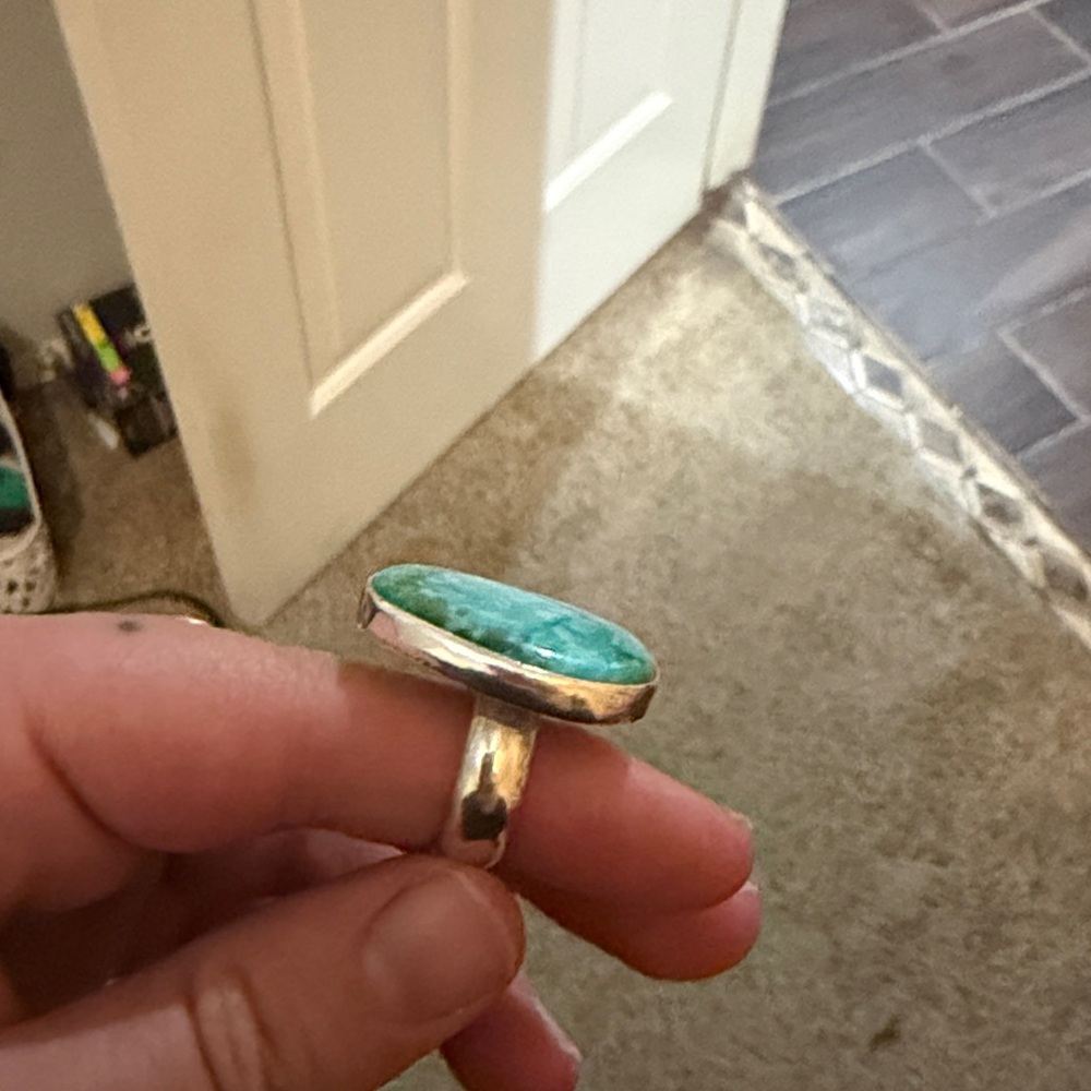 Turquoise Stone Ring - Picture 2 of 5